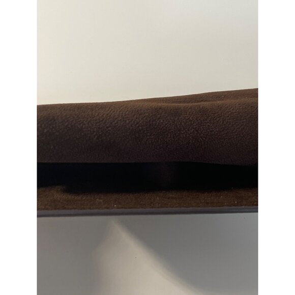 Giorgio Armani Eyeglass Soft Case Dark Brown Leather Frames of Life - Picture 11 of 11